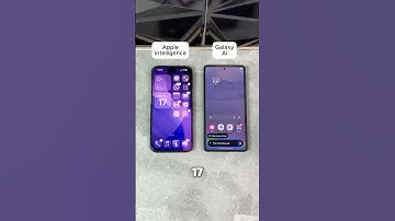 Galaxy AI vs Apple Intelligence 🤖🍎 Who Wins? #GalaxyAI #AppleIntelligence #tech #shorts #ai