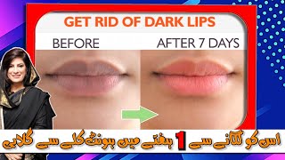 Black Lips to Pink Lips in 7 Days | Homemade Treatment in Urdu / Hindi screenshot 4