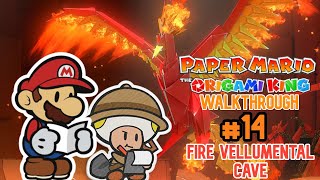 Paper Mario: The Origami King - Walkthrough #14: Fire Vellumental Cave