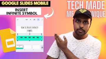 How to insert infinity symbol in Google slides mobile | how to add infinity sign in slides mobile