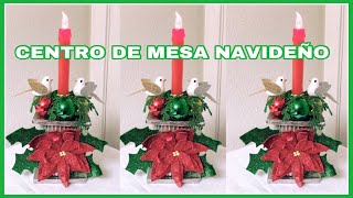 DIY MANUALIDADES  CENTRO DE MESA NAVIDEÑO USANDO CARTÓN