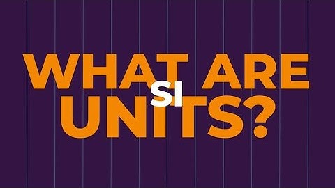 Units & Measurements Part 1