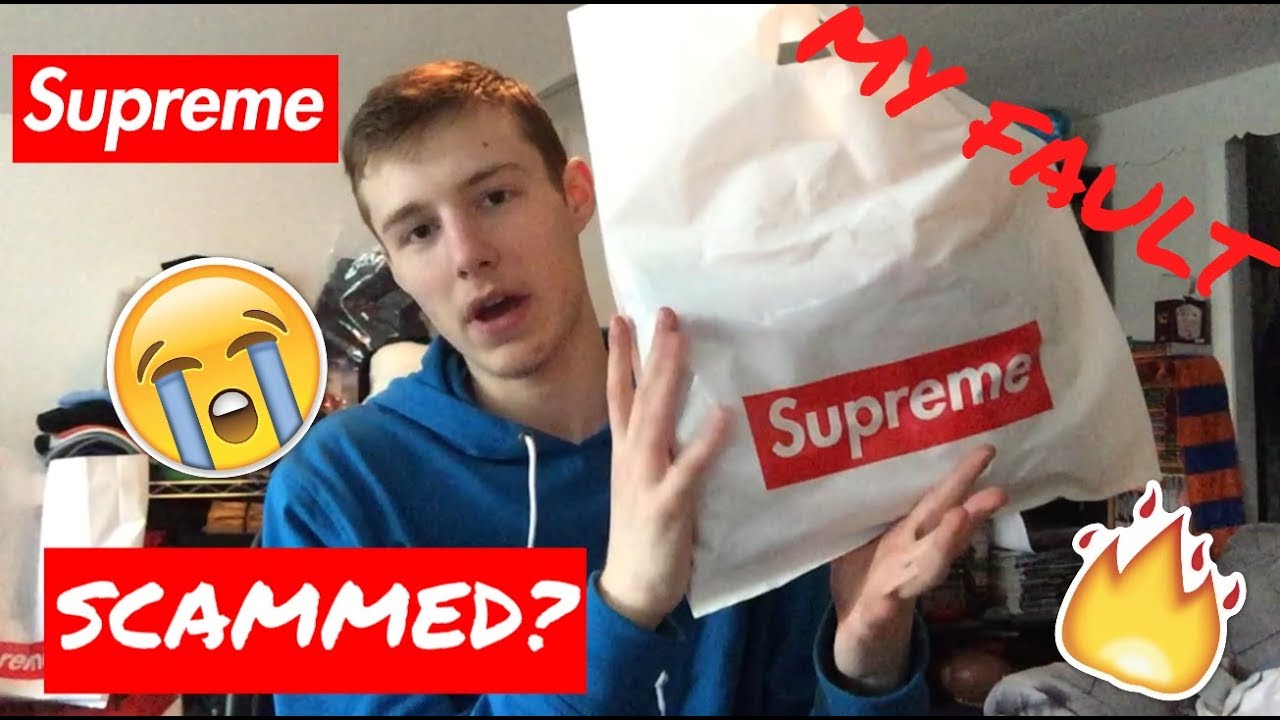 supreme scammed me...? - YouTube