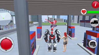 Ambulance Robot Car Transform - Emergency Robot City Rescue Simulator - Android Gameplay Fun V-qB4Vc screenshot 4