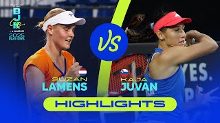 Susan Lamens (NED) vs Kaja Juvan (SVN) | 2025 Billie Jean King Cup Play-offs | Match Highlights