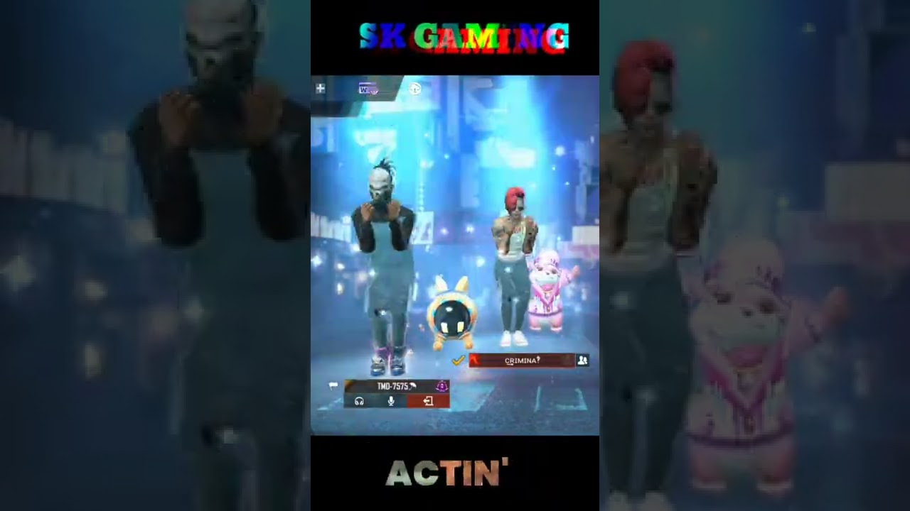 Free Fire emote dance new status short 🕺🎼 
