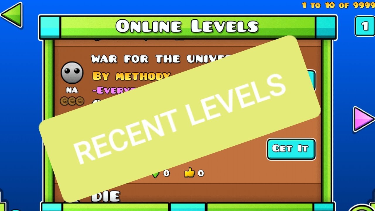 Playing RECENT LEVELS on Geometry Dash #1 - YouTube