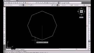 How to Draw a Polygon in Autocad 2014 #5