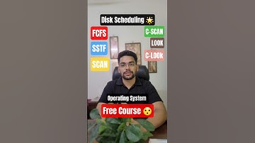 Disk Scheduling Algorithm in Operating System ✅️ !!