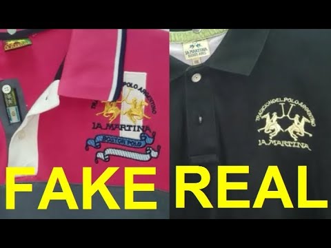 Real vs. Fake La Martina polo shirt. How to spot counterfeit La Martina -  YouTube