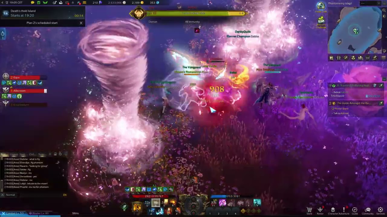 PHANTOMWING ISLAND Event BOSS Gameplay in LOST ARK