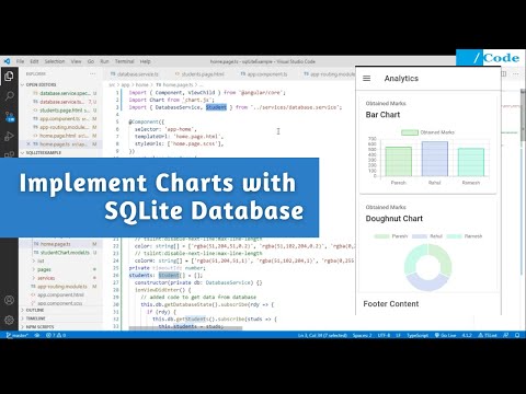Implement Charts with SQLite Database in Ionic || Ionic 4 and Chart.js