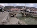 Walk around a street of Prizren, Kosovo