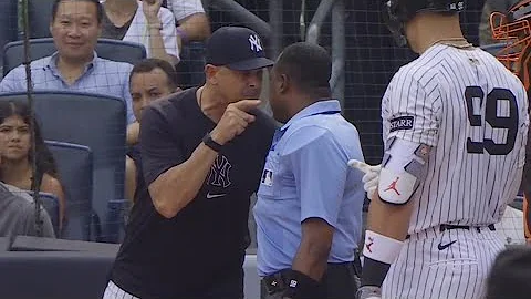 Yankees Aaron Boone gets ejected for defending Aaron Judge