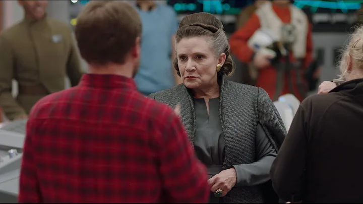 STAR WARS THE LAST JEDI Leia & Poe Behind The Scenes