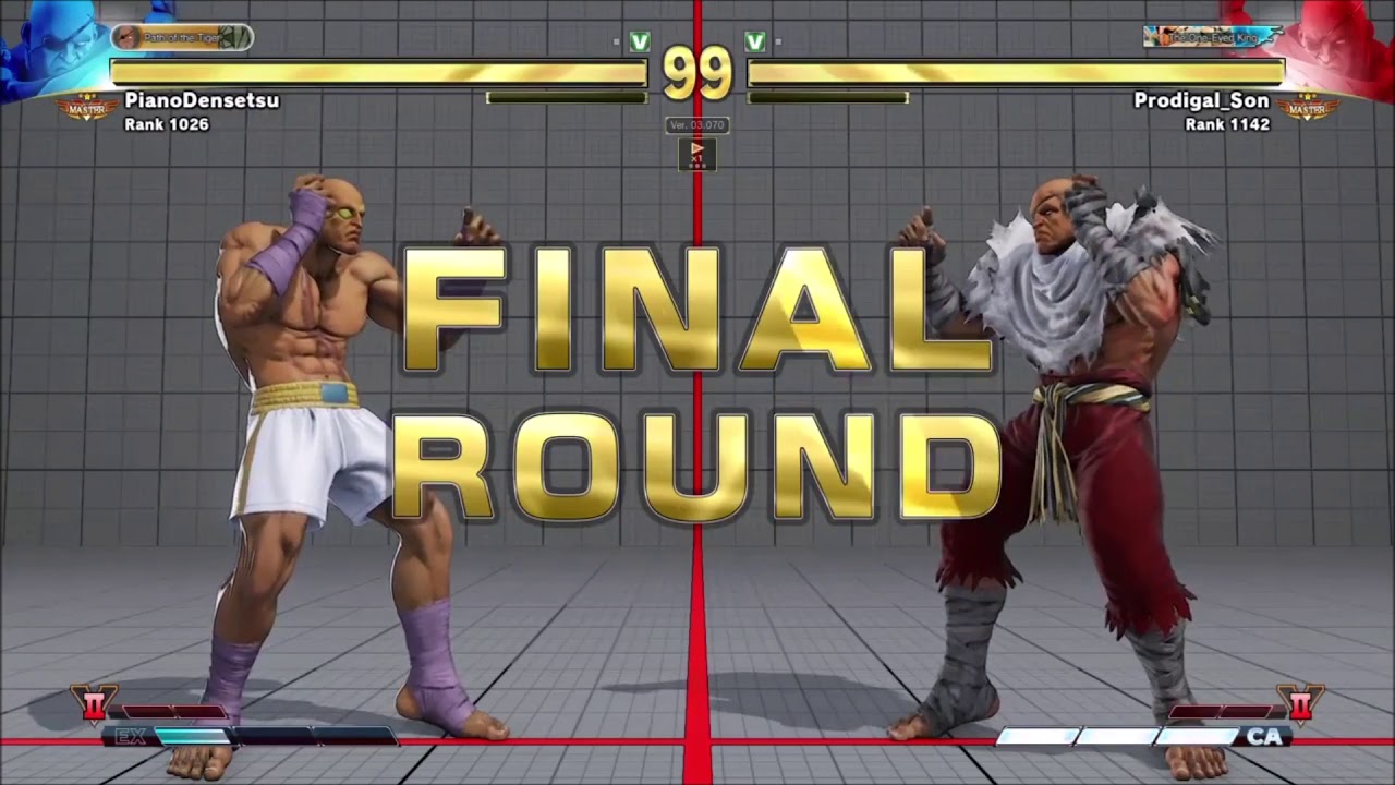 Ryan Hart (Sagat) vs Piano Densetsu (Sagat) FT5 Mirror Concept Match