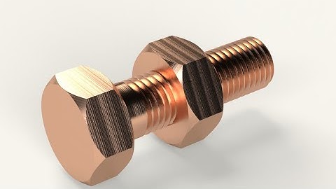 How we can design bolt and nut in SOLIDWORKS and render in keyshot 