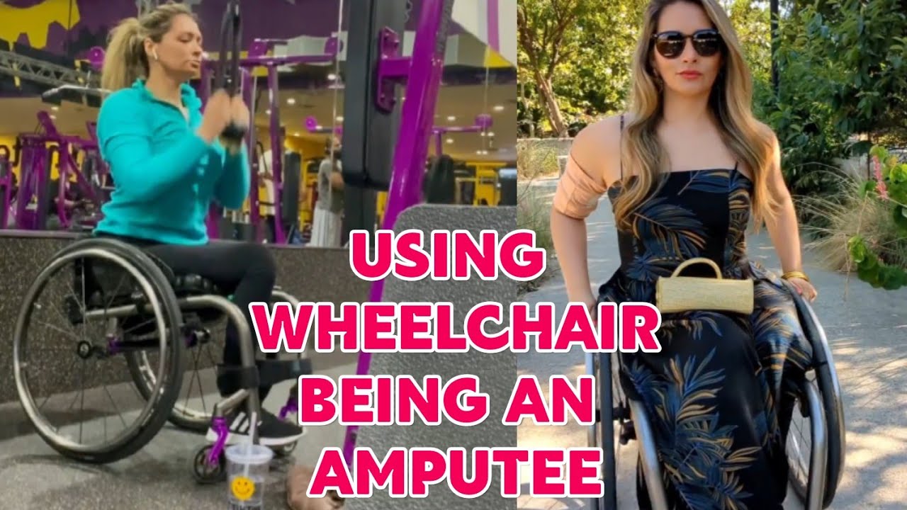 Amputee lady | adaptive wheelchair life: using wheelchair being an amputee