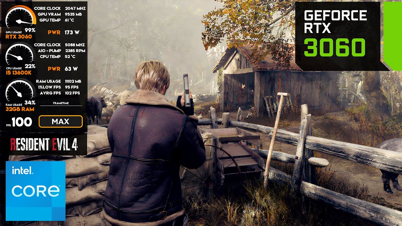 RTX 3060 - Resident Evil 4 Remake - 1080p & 1440p Maximum Settings (RTX