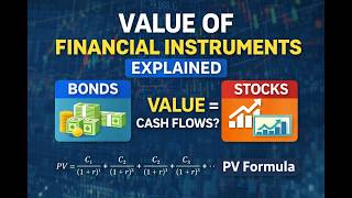 Value of Financial Instruments Explained - PV Formula, Bonds & Stocks Valuation (Easy Guide)