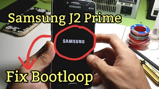 Samsung J2 Prime Fix bootloop | Cara mengatasi Bootloop atau hanya logo Samsung.