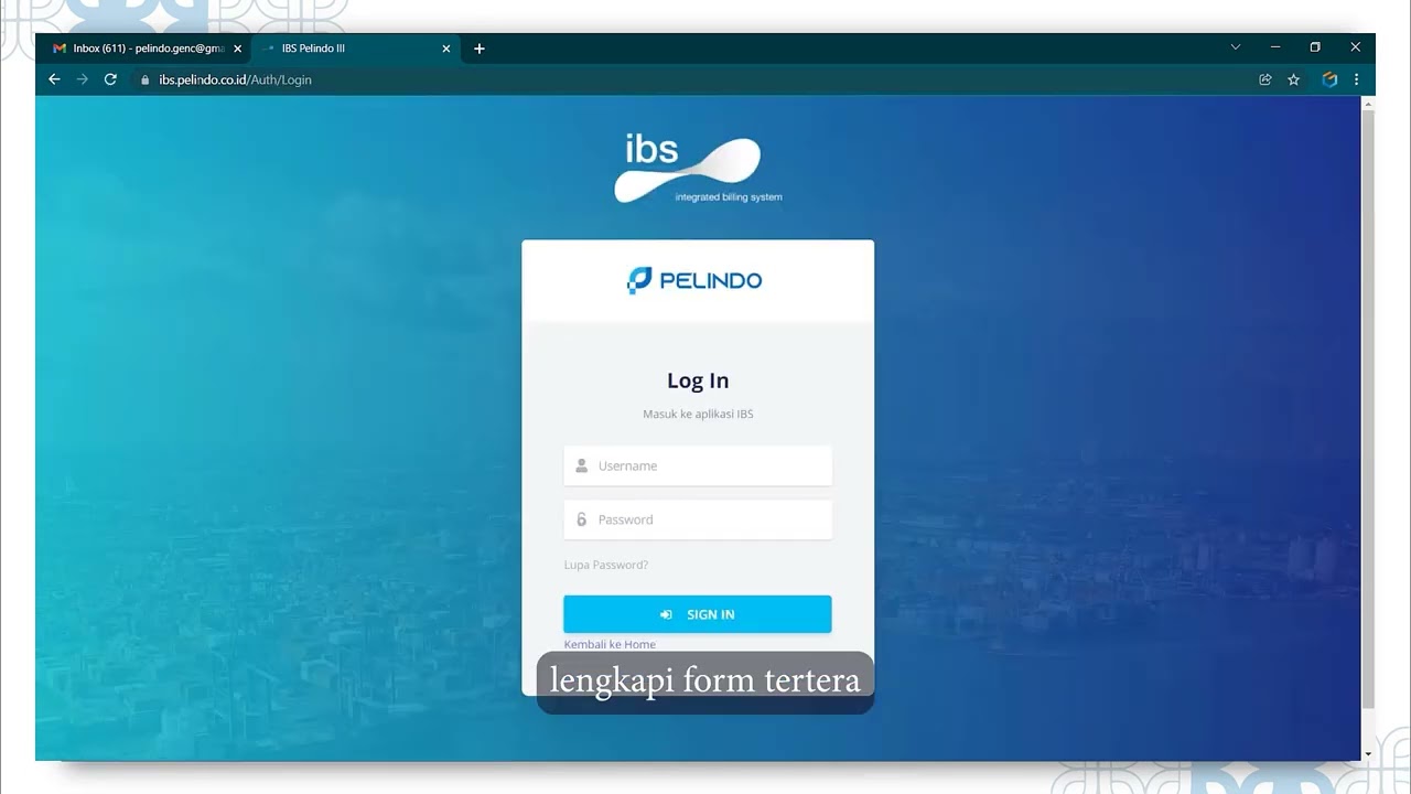 PTOSM - Register IBS Pelindo