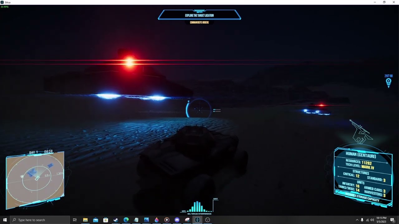 the first time you see a siege tank in Silica