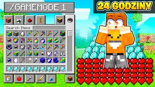 Minecraft, ale MAM GAMEMODE CREATIVE PRZEZ 24 GODZINY!