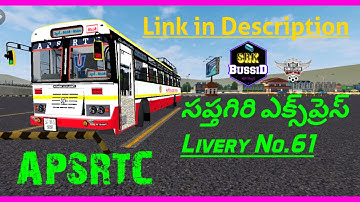 APSRTC SAPTHAGIRI EXPRESS RED LIVERY BUS MOD IN BUSSID / IN TELUGU / REVIEW BY SRK BUSSID HUB/BUSSID