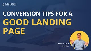 Conversion Tips for a Good Landing Page