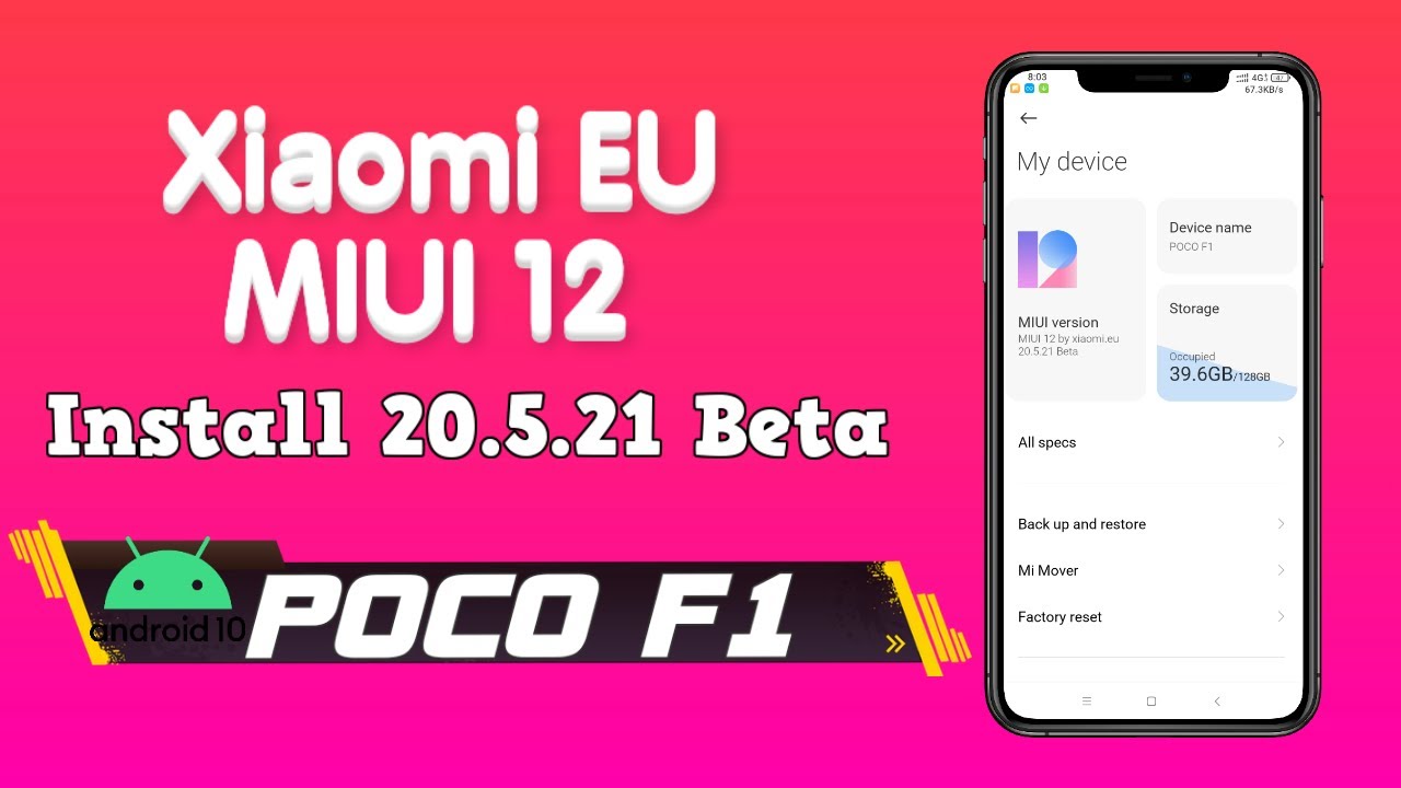 Xiaomi EU MIUI 12 20.5.21 || Poco F1 || Install & Review - YouTube