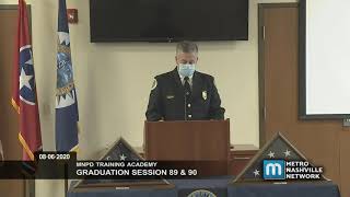 08/06/20 Metro Police Training Academy Graduation