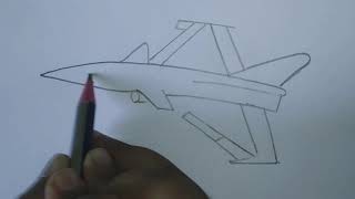 How To Draw a Jet Plane For Kids And Beginners | Jet Plane Drawing by Puzzlebee 34 views 2 years ago 3 minutes, 14 seconds