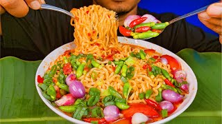 ASMR Mie Sedap Korean Spicy Soup 🌶️🍜 | Super Hot & Spicy Noodle Slurping Sounds