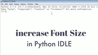 Configure Python idle | CBSE