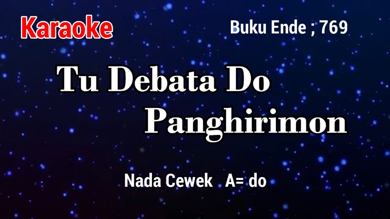 Buku Ende: 769 Tu Debata Do Panghirmonki