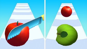 ASMR Slicing vs Going Balls Gameplay Android,iOS Gameplay