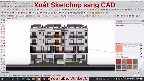 Sửa lỗi xuất từ sketchup sang cad thấy nét khuất năm 2024