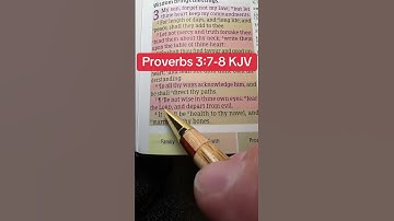 Proverbs 3:7-8 KJV #bible #biblestudy #biblereading #biblia #bibleverse #bibleverses #gospel #kjv