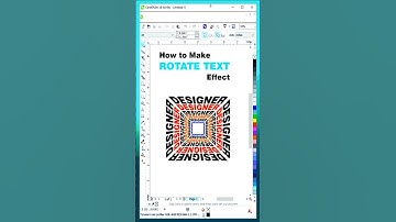 Unique Text Effect Tutorial for BEGINNERS #unique #texteffect #shorts #design #coreldraw
