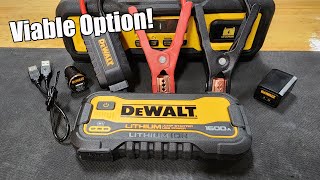 Will It Start Our Jeep? DEWALT Jump Starter 1600 Peak Amp With USB Power Station  DXAELJ16