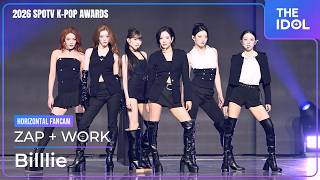 [4K] Billlie(빌리) 「ZAP + WORK」 가로 직캠 | 2026 SPOTV K-POP AWARDS(2026 SKA), 260906