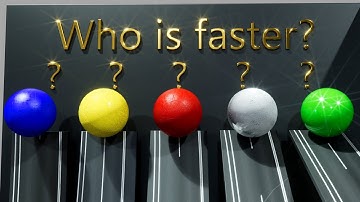 Which is faster v1 | Brachistochrone Curve | Art Softbody Simulation