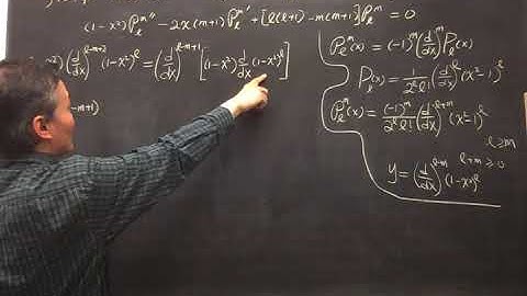 Arfken 7th Edition Section 15.4 Associated Legendre Equation - Rodrigues Formula, negative m