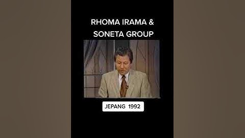 H. Rhoma Irama Di tv Jepang tahun 1992