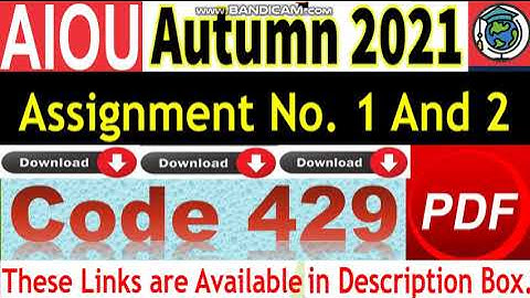 AIOU Code 429 Solved Asignment No.1 & 2 Autumn 2021|| Mass Education /Literacy || Level: Bachelor/BA