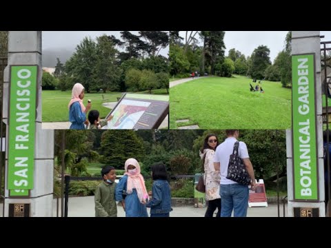 Explore tour  San Francisco botanical garden in California!!!