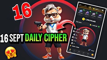 16 September Hamster Kombat Daily Cipher Code Today | 16 September Hamster Kombat Daily Morse Today