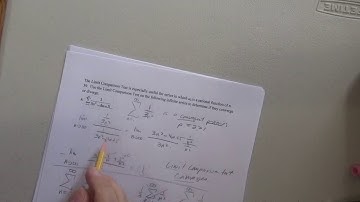 Limit Comparison Test Part 2 1 3n^2 4n+5