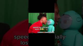 what is speed doing with a robot 🥀 #ishowspeed #clips #funny
